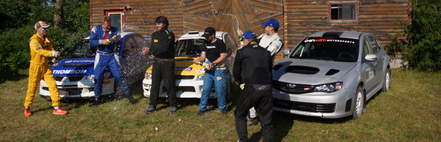 Podium Overall - Rally of the Voyageurs 2017